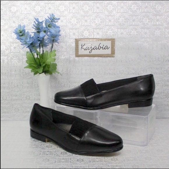 TROTTERS Laurie Black Leather Loafers NWT Size 9.5N - Picture 1 of 8